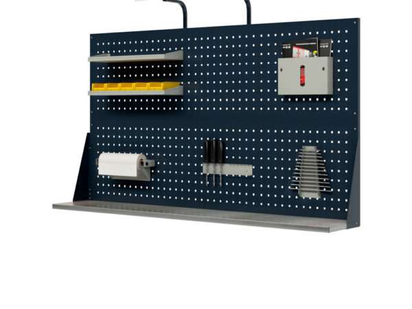 Экран двойной с освещением и электромонтажной панелью 1800х30х1200h мм Экран двойной с освещением и электромонтажной панелью 1800х30х1200h мм