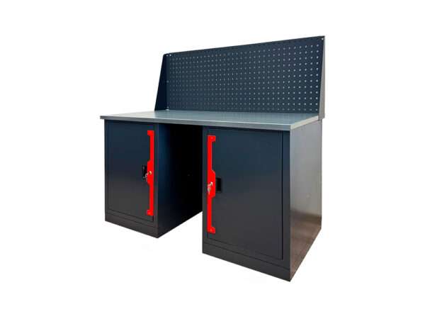 Верстак двухтумбовый с 6 отделениями 1390х686х1346h мм Верстак двухтумбовый с 6 отделениями 1390х686х1346h мм