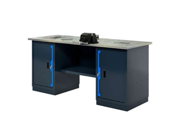 Верстак двухтумбовый с 6 отделениями 1800х686х846h мм Верстак двухтумбовый с 6 отделениями 1800х686х846h мм