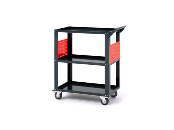Тележка инструментальная с 3 полками 825х450х930Н мм